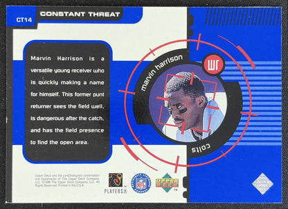 Marvin Harrison 1998 Upper Deck Constant Threat Colts