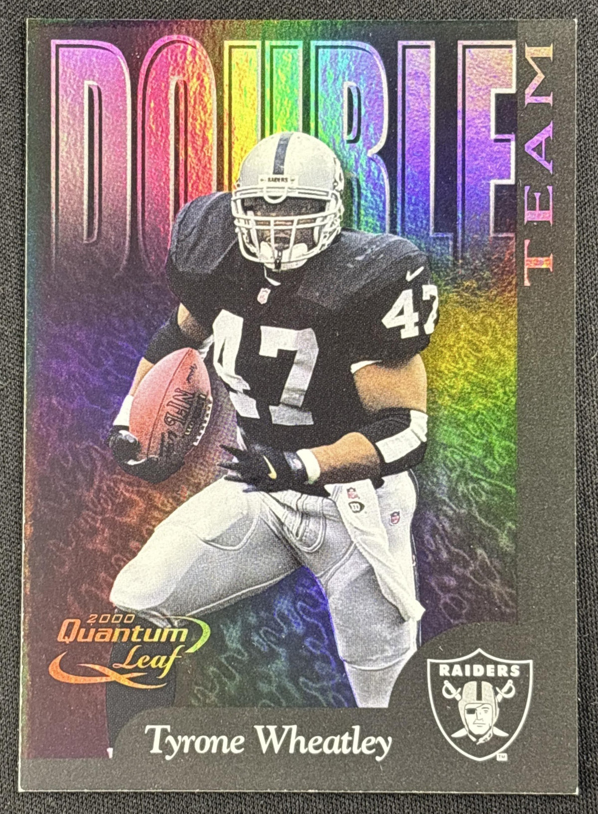 Tyrone Wheatley Rich Gannon 2000 Leaf Double Team /1500 Raiders
