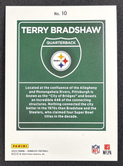 Terry Bradshaw 2024 Panini Donruss Downtown! SSP Steelers