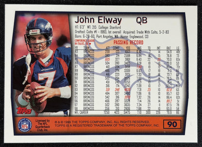 John Elway 1999 Topps Broncos
