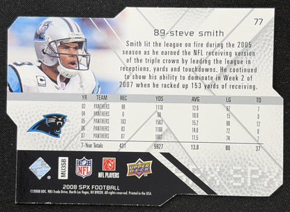 Steve Smith 2008 SPx Panthers Sports Trading Card