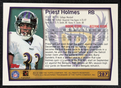 Priest Holmes 1999 Topps Ravens