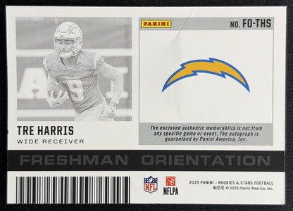 Tre Harris 2025 Panini Rookies & Stars Freshman Orientation /99 Chargers Sports Trading Cards