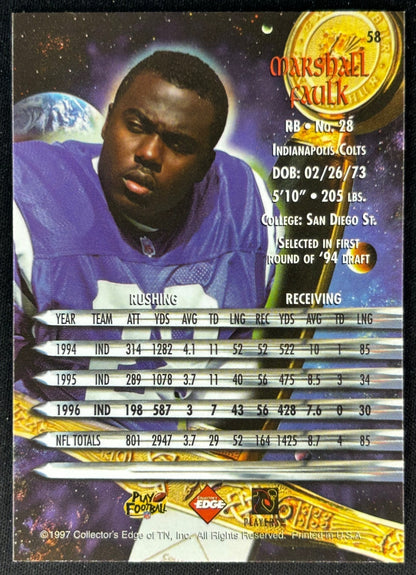 Marshall Faulk 1997 Excalibur Colts
