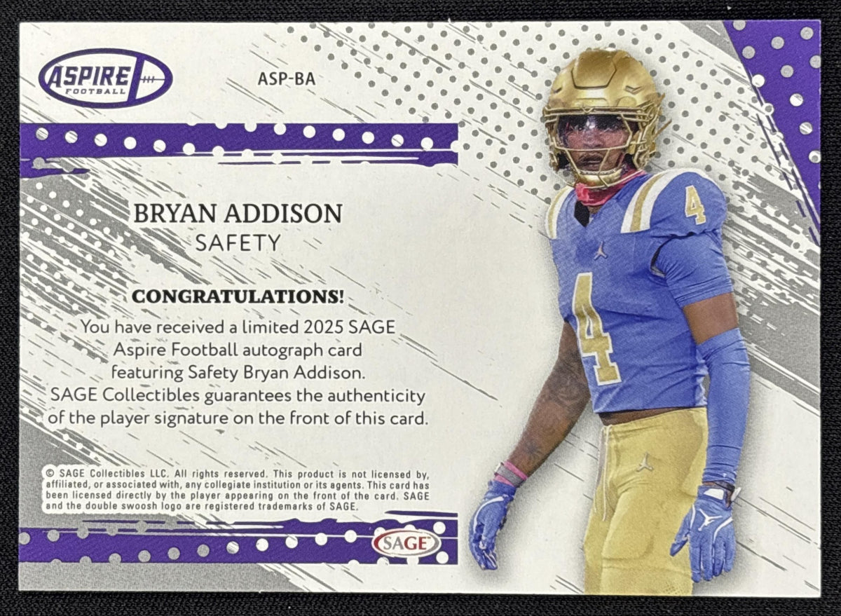 Bryan Addison 2025 SAGE Aspire Auto