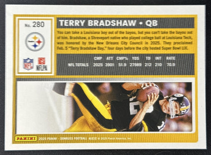 Terry Bradshaw 2025 Panini Donruss Press Proof Silver /199 Steelers Sports Trading Cards
