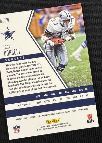 Tony Dorsett 2017 Panini Phoenix Red /299 Cowboys