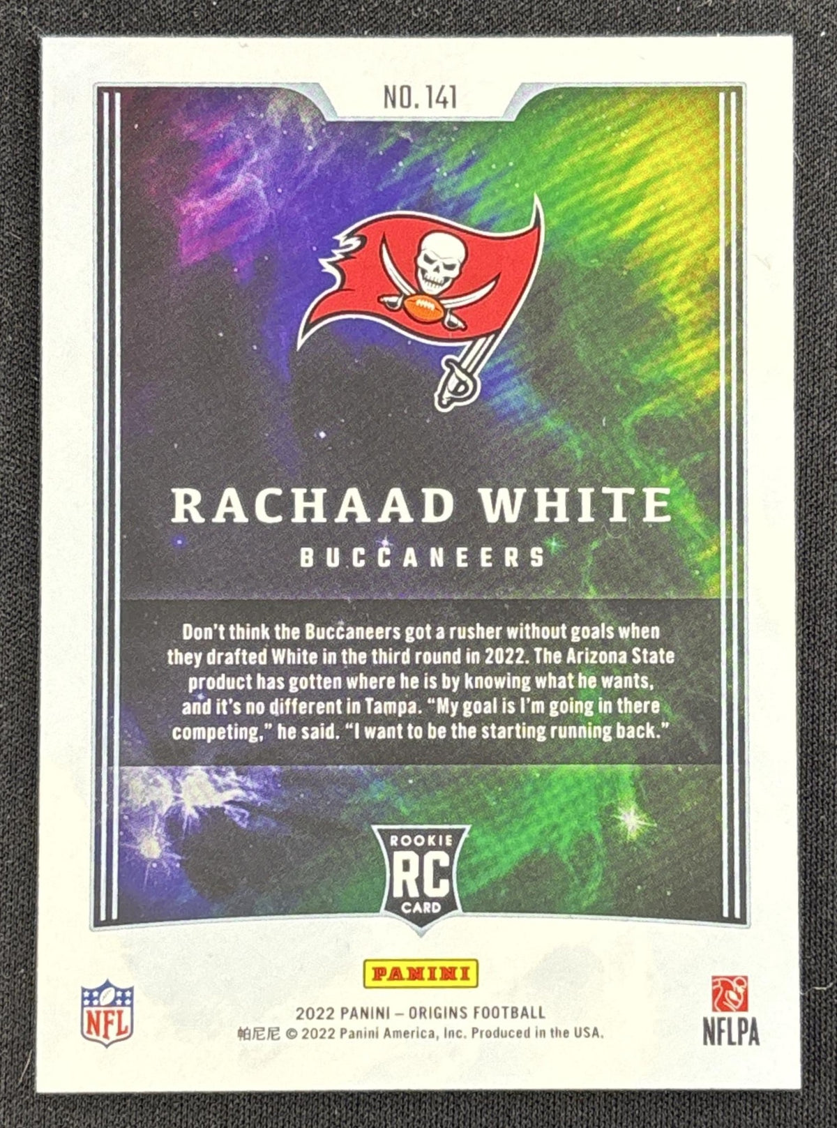 Rachaad White 2022 Panini Origins Buccaneers