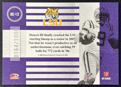 Early Doucet III 2008 Donruss Classics School Colors /1000 Tigers back