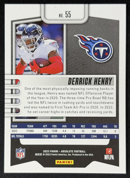 Derrick Henry 2023 Panini Absolute Red Squares /499 Titans