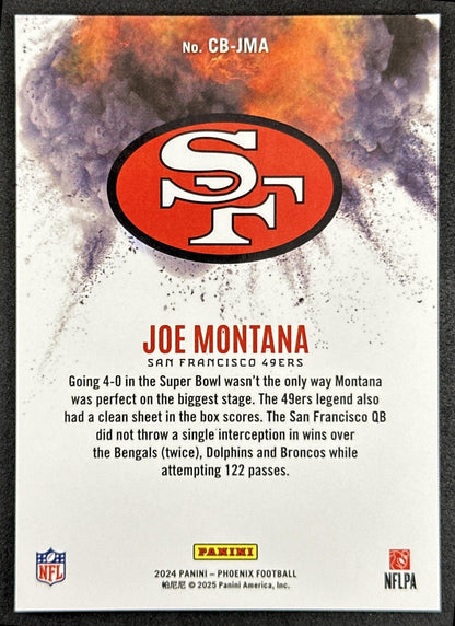 Joe Montana 2024 Panini Phoenix Color Blast 49ers