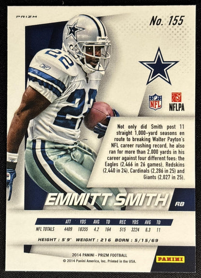 Emmitt Smith 2014 Panini Prizm Red White And Blue Cowboys