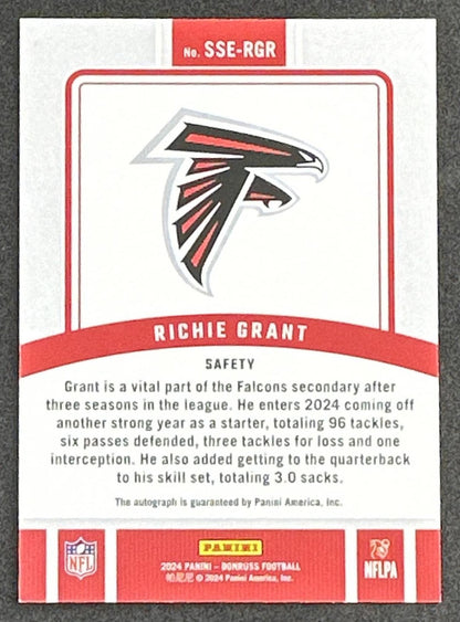 Richie Grant 2024 Panini Donruss Signature Series Falcons