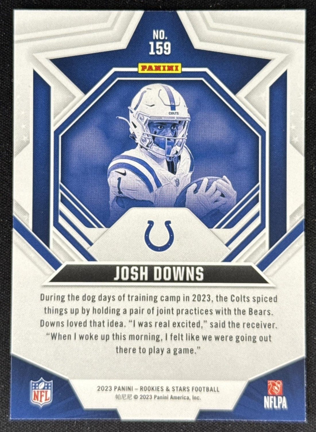 Josh Downs 2023 Panini Rookies & Stars Red Colts Indianapolis Colts Sports Trading Card