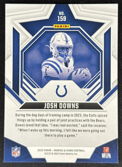 Josh Downs 2023 Panini Rookies & Stars Red Colts Indianapolis Colts Sports Trading Card