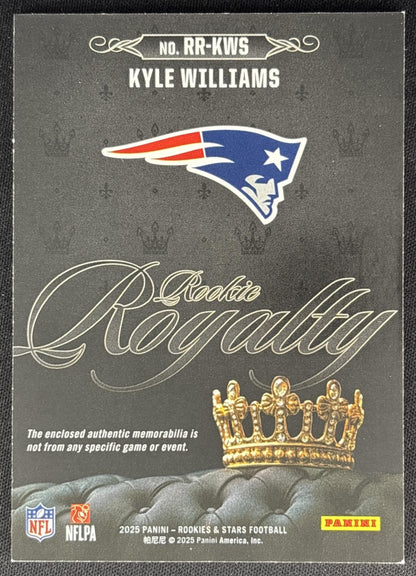 Kyle Williams 2025 Panini Rookies & Stars Rookie Royalty Patriots Sports Trading Cards