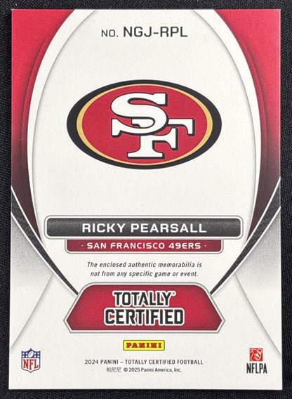 Ricky Pearsall 2024 Panini Totally Certified New Generation Jerseys 49ers