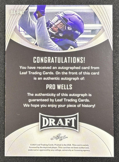 Pro Wells 2021 Leaf Draft Auto Horned Frogs