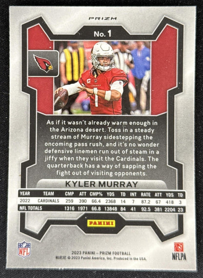 Kyler Murray 2022 Panini Prizm Silver Cardinals Sports Trading Card