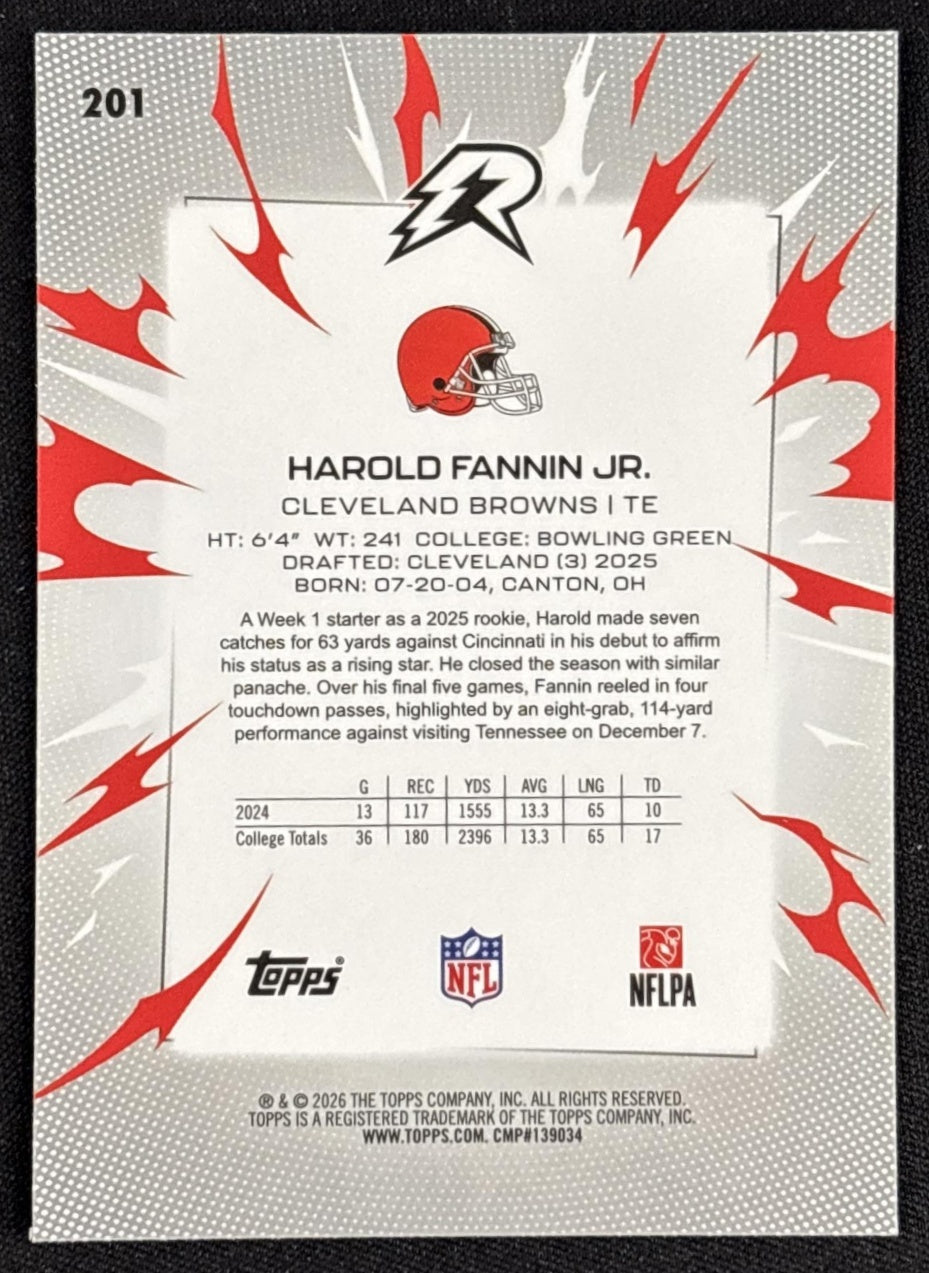 Harold Fannin Jr. 2025 Topps Resurgence Browns