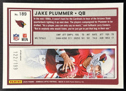 Jake Plummer 2025 Panini Donruss Optic Flex Prizm /199 Cardinals Sports Trading Cards