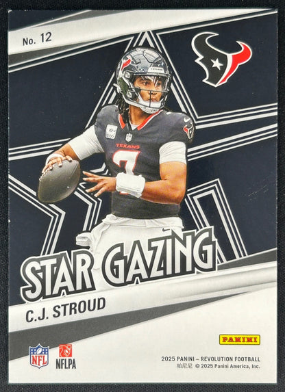 C.J. Stroud 2025 Panini Revolution Star Gazing Texans Sports Trading Cards