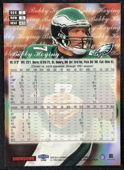 Bobby Hoying 1998 Fleer Flair Showcase Row 3 Eagles