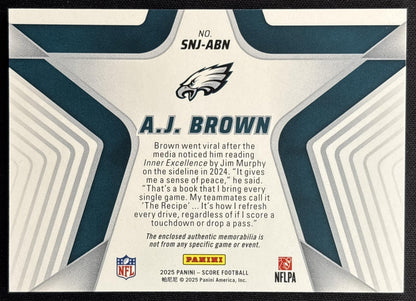 A.J. Brown 2025 Panini Score Stars of the NFL Jersey Eagles Sports Trading Cards