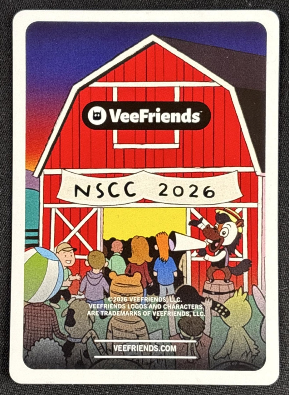 Diamond Hands Hen 2026 NSCC Exclusive Super Stickers Farm Fights Red /99 Non-Sports Trading Cards