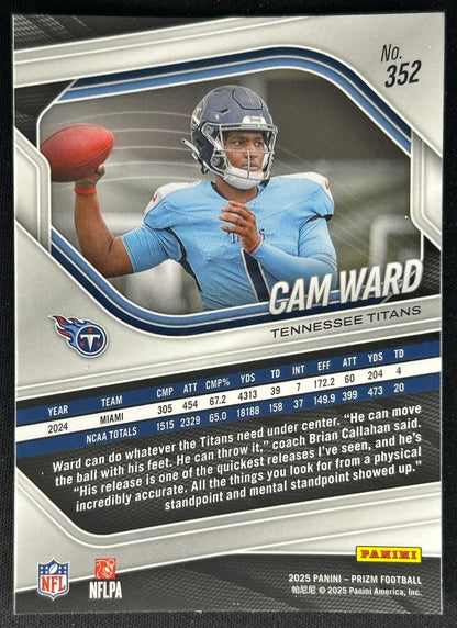 Cam Ward 2025 Prizm Titans