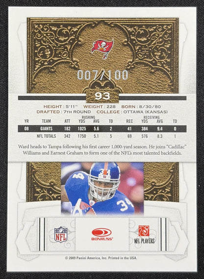 Earnest Graham 2009 Panini Donruss Classics Timeless Tributes Silver /100 Tampa Bay Buccaneers