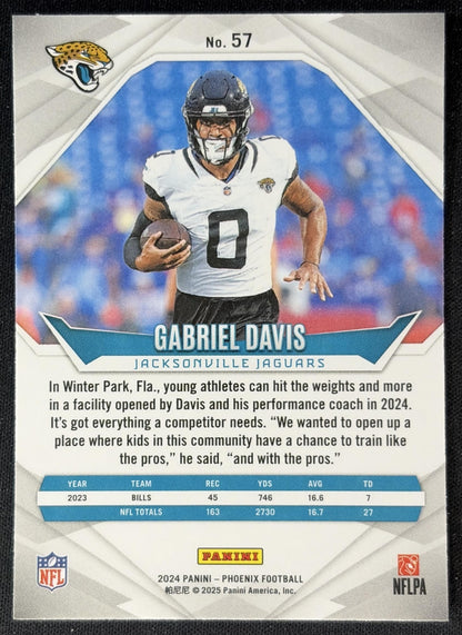Gabriel Davis 2024 Panini Phoenix International Jaguars back