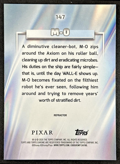 M-O 2026 Topps Chrome Disney Refractor WALL-E Back