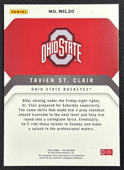 Tavien St. Claire 2026 Panini NSCC Silver Pack