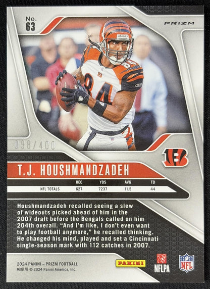 T.J. Houshmandzadeh 2024 Panini Prizm Pandora /400 Bengals back