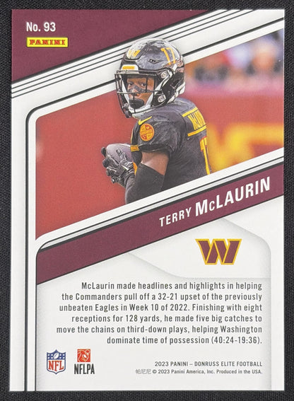 Terry McLaurin 2023 Panini Donruss Elite Orange /399 Commanders