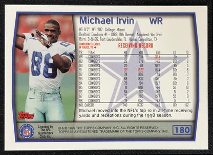 Michael Irvin 1999 Topps Cowboys