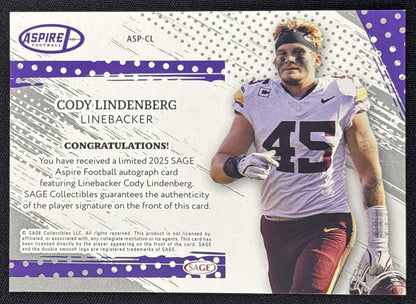 Cody Lindenberg 2025 SAGE Aspire Auto Red