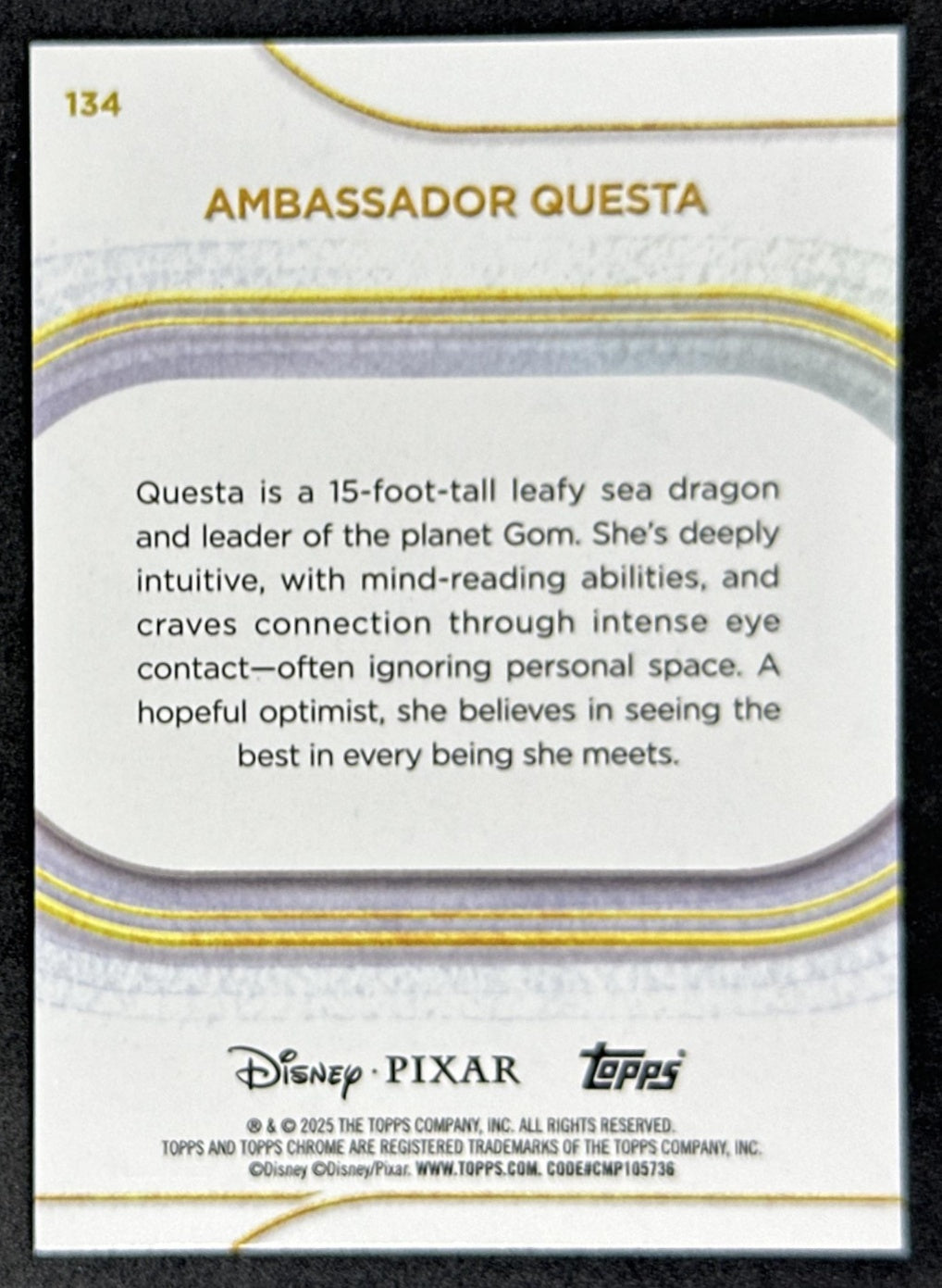 Ambassador Questa 2025 Topps Chrome Disney Non-Sport Trading Cards