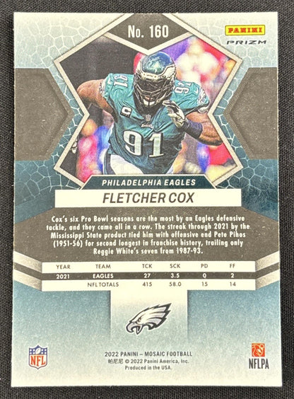 Fletcher Cox 2022 Panini Mosaic Camo Pink Eagles