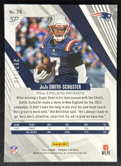 JuJu Smith-Schuster 2023 Panini Phoenix Fire Burst /340 Patriots Sports Trading Card