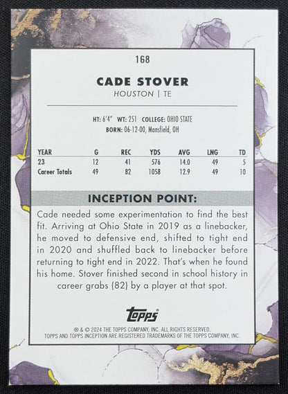 Cade Stover 2024 Topps Inception Magenta /99 Texans