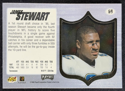 James Stewart 1998 Playoff Absolute SSD Hobby Jaguars