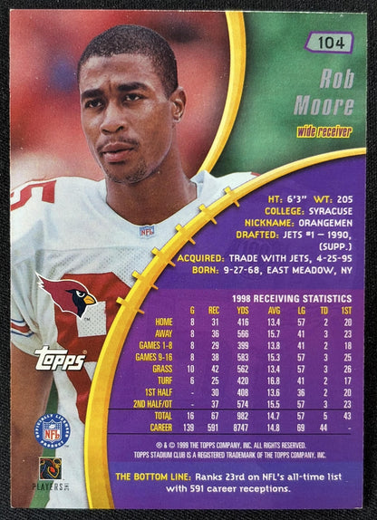 Rob Moore 1999 Topps Stadium Club Cardinals