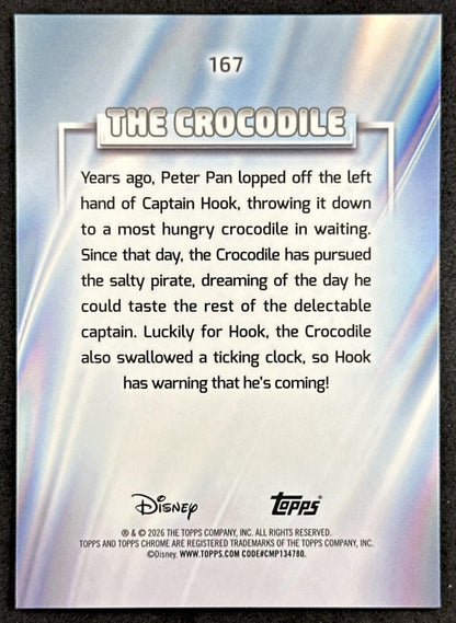 The Crocodile 2026 Topps Chrome Disney Peter Pan Non-Sport Trading Cards