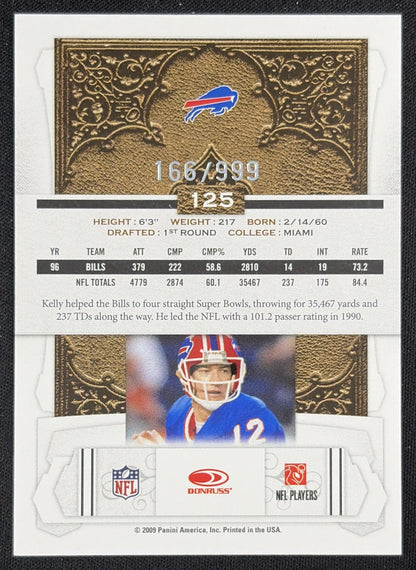Jim Kelly 2009 Panini Donruss Classics /999 Buffalo Bills
