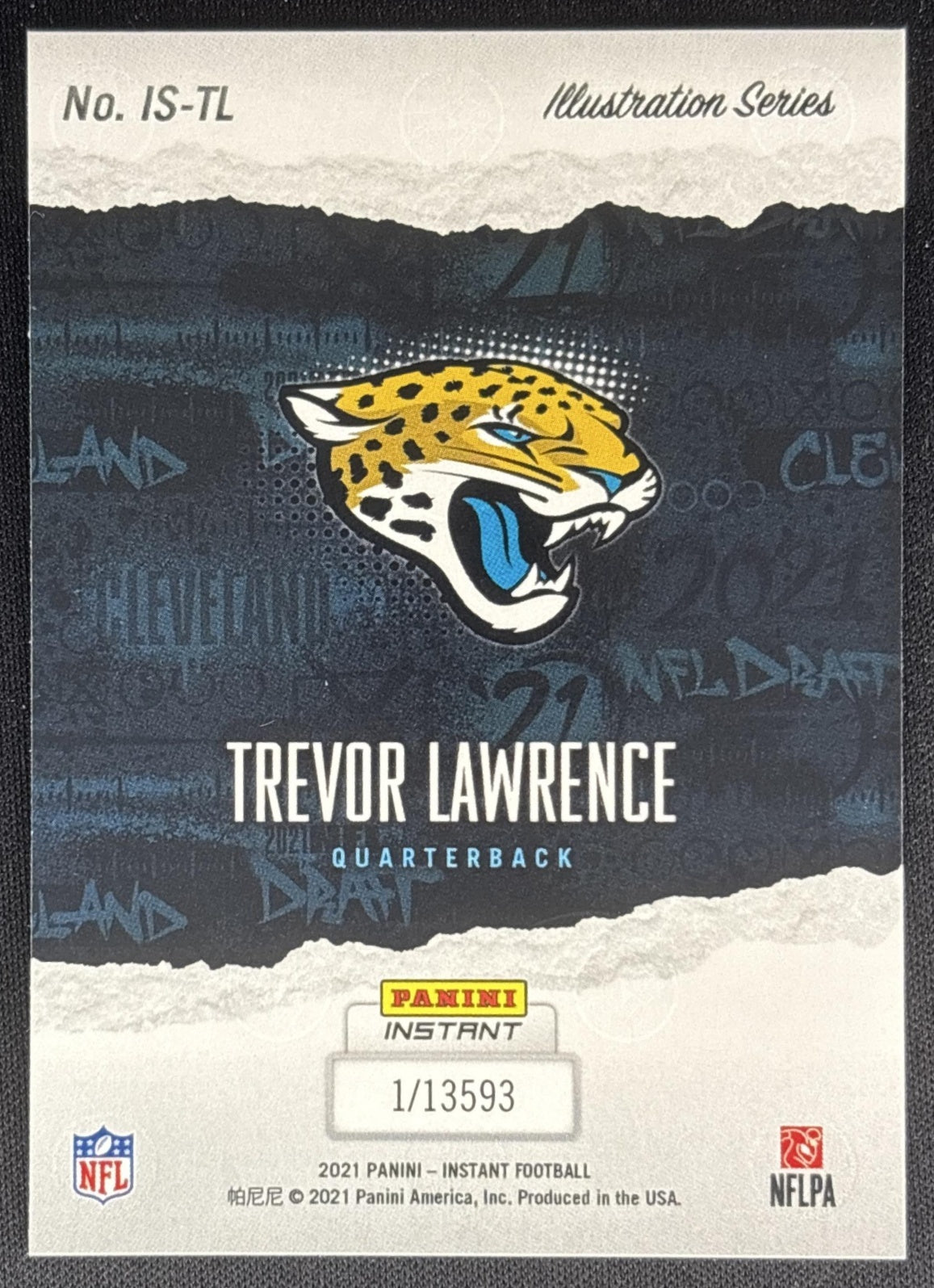 Trevor Lawrence 2021 Panini Instant Illustration Series Jaguars Sports Trading Cards