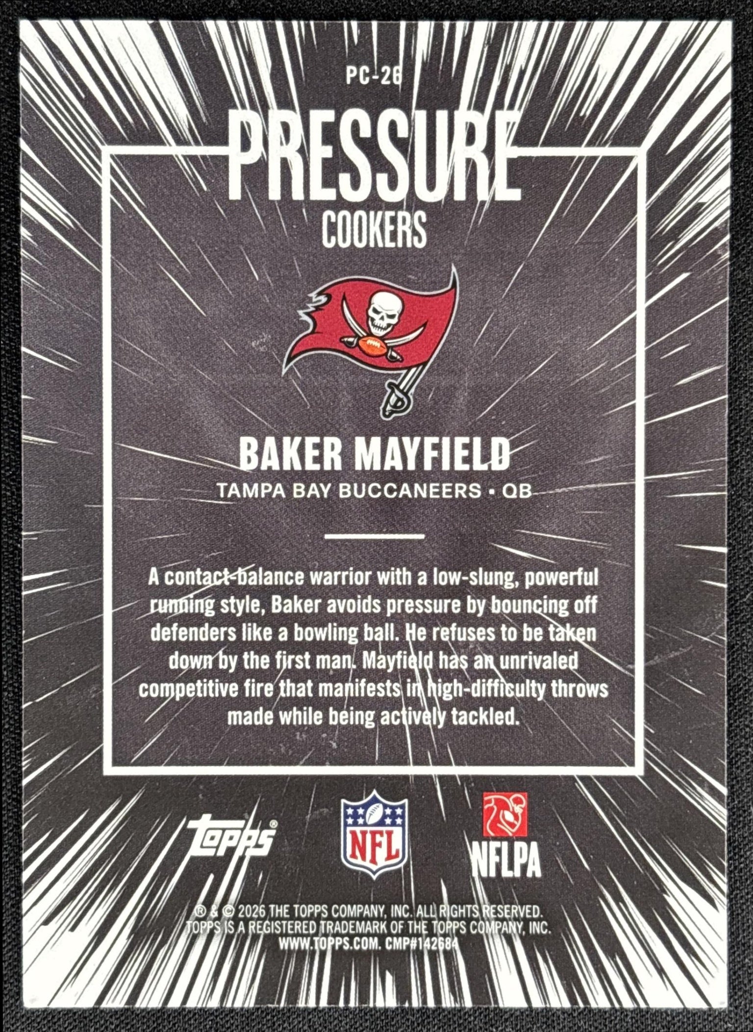 Baker Mayfield 2026 Topps Pressure Cookers Buccaneers