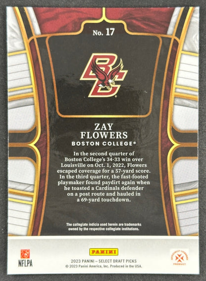 Zay Flowers 2023 Select Draft Picks Ravens Football