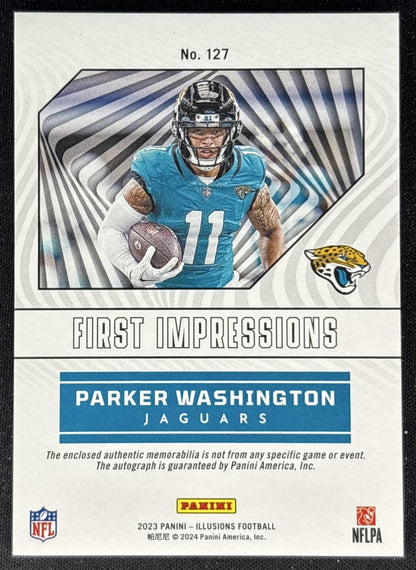 Parker Washington 2023 Panini Illusions First Impressions Red /199 Jaguars Football